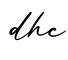 单词dhc书写