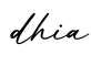 单词dhia书写