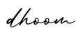 单词dhoom书写