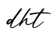 单词dht书写