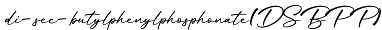 单词di-sec-butylphenylphosphonate(DSBPP)书写
