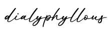 单词dialyphyllous书写
