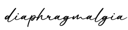 单词diaphragmalgia书写