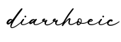 单词diarrhoeic书写