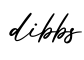 单词dibbs书写