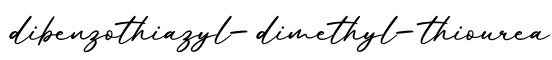 单词dibenzothiazyl-dimethyl-thiourea书写