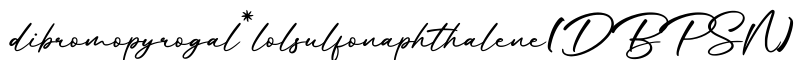 单词dibromopyrogal*lolsulfonaphthalene(DBPSN)书写