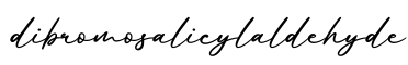 单词dibromosalicylaldehyde书写