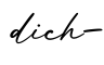 单词dich-书写