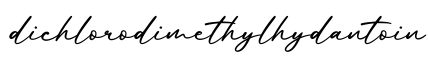 单词dichlorodimethylhydantoin书写