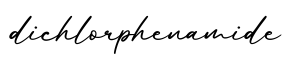 单词dichlorphenamide书写