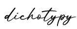 单词dichotypy书写
