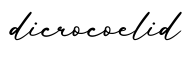 单词dicrocoelid书写