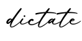单词dictate书写