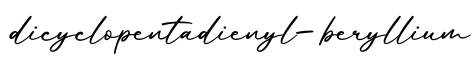 单词dicyclopentadienyl-beryllium书写