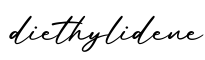 单词diethylidene书写