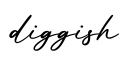 单词diggish书写