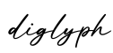 单词diglyph书写
