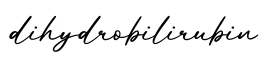 单词dihydrobilirubin书写