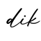 单词dik书写