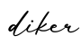 单词diker书写