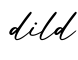 单词dild书写