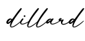 单词dillard书写