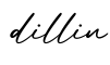 单词dillin书写