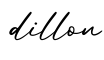 单词dillon书写