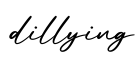 单词dillying书写