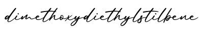 单词dimethoxydiethylstilbene书写