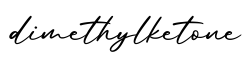 单词dimethylketone书写
