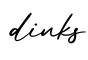 单词dinks书写