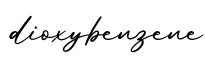 单词dioxybenzene书写