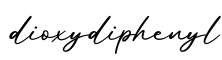 单词dioxydiphenyl书写