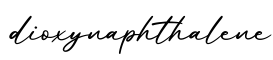 单词dioxynaphthalene书写