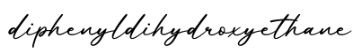 单词diphenyldihydroxyethane书写