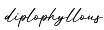 单词diplophyllous书写