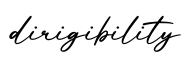单词dirigibility书写
