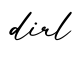 单词dirl书写