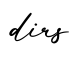 单词dirs书写