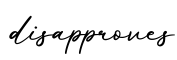 单词disapproves书写