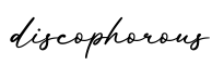 单词discophorous书写