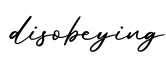 单词disobeying书写