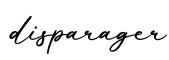 单词disparager书写
