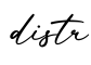 单词distr书写