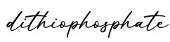 单词dithiophosphate书写