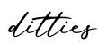 单词ditties书写