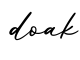 单词doak书写