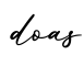 单词doas书写